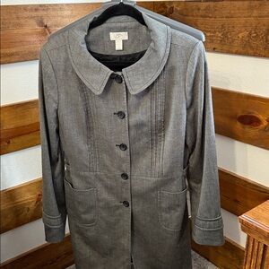 LOFT Charcoal Trench Coat for Women